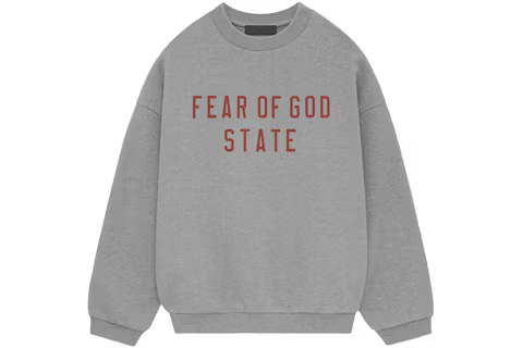 Fear of God Essentials Fleece Crewneck  Dark Heather
